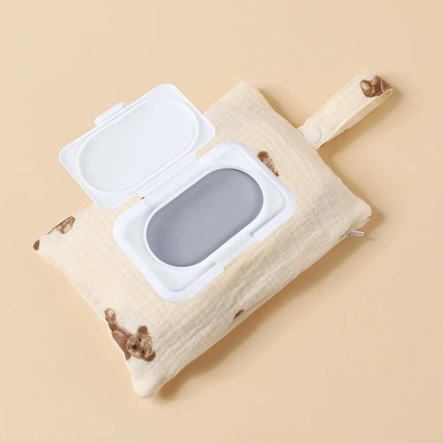 Cotton Baby Wipes Pouch – Stylish & Portable Wet Wipes Cover