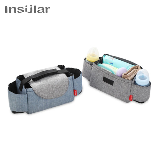 Stroller Organizer Bag – Stylish and Practical Storage for Bottles, Diapers & Mom Essentials